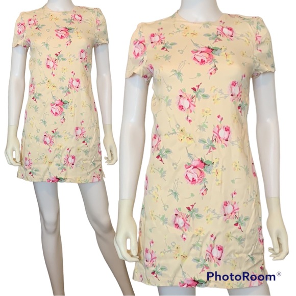 NWOT Zara Floral Mini Dress - Picture 3 of 16